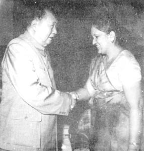 With Chinese leader Mao Tse Tung