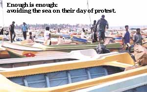 Fishermen's protest................