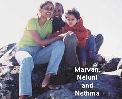 Marvan with Neluni and Nethma