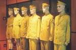 Khaki coloured uniforms of yesteryear