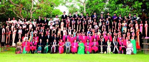 The High flying Graduates at the Annual Convocation 2013 which was held on the 22nd of March at The Centre of Banking Studies