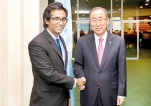 Sri Lankan Youth Delegates meet Ban Ki Moon at UN General Assembly