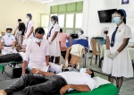 Blood donation drive at Jayawardena Vidyalaya