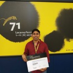 Filmaker Sanjeewa Pushpakumara who won Open Doors Grant of the Locarno Film Festival for his film project “Amma” ‘Mother’ in 2018.