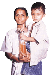 H. B. G. Gunesekera with her son Prasana: heart set on finding the man of their lives.