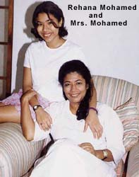 Rehana Mohamed and Mrs. Mohamed