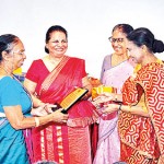 Chintha Munasingha's award received in her absence by Rohini Madiwake from Sheila Ebert