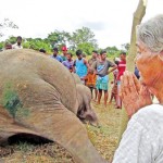 A grief-stricken villager