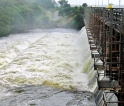 Tabbowa reservoir: Almost all sluice gates opened due to extreme weather