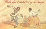 A Christmas sketch among  the many 19th century social  events captured by J.L.K.