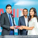 (L to R)  Dr. Chathura Warnasuriya (Head of Department, APIIT Law School), Mr. Bandula Egodage, (Chairman of APIIT - Sri Lanka), and Attorney-at-Law Ms. Imasha Bolongaha.