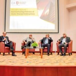 (From L to R) Mr. Arjuna Herath, Mr. Suresh Shah, Mr. Reyaz Mihular, and Dr. Indrajit Coomaraswamy.