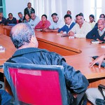 The meeting held at the District Secretariat by the assistant labour commissioner