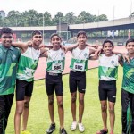Under-14 Bens relay team