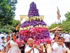 Floral stupa as an offering