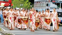 Buddhist Ladies on the march