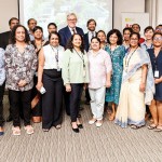 British High Commissioner H.E Andrew Patrick with Orlando Edwards, Country Director British Council, alongside the British Council Colombo staff.