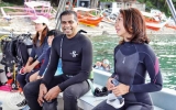 Sri Lankan Ambassador takes part in diving  experience in the Philippines