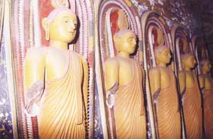 Sixteen Buddha statues were ravaged by a group of treasure hunters last week.