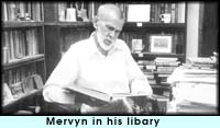 Mwrvyn in his library